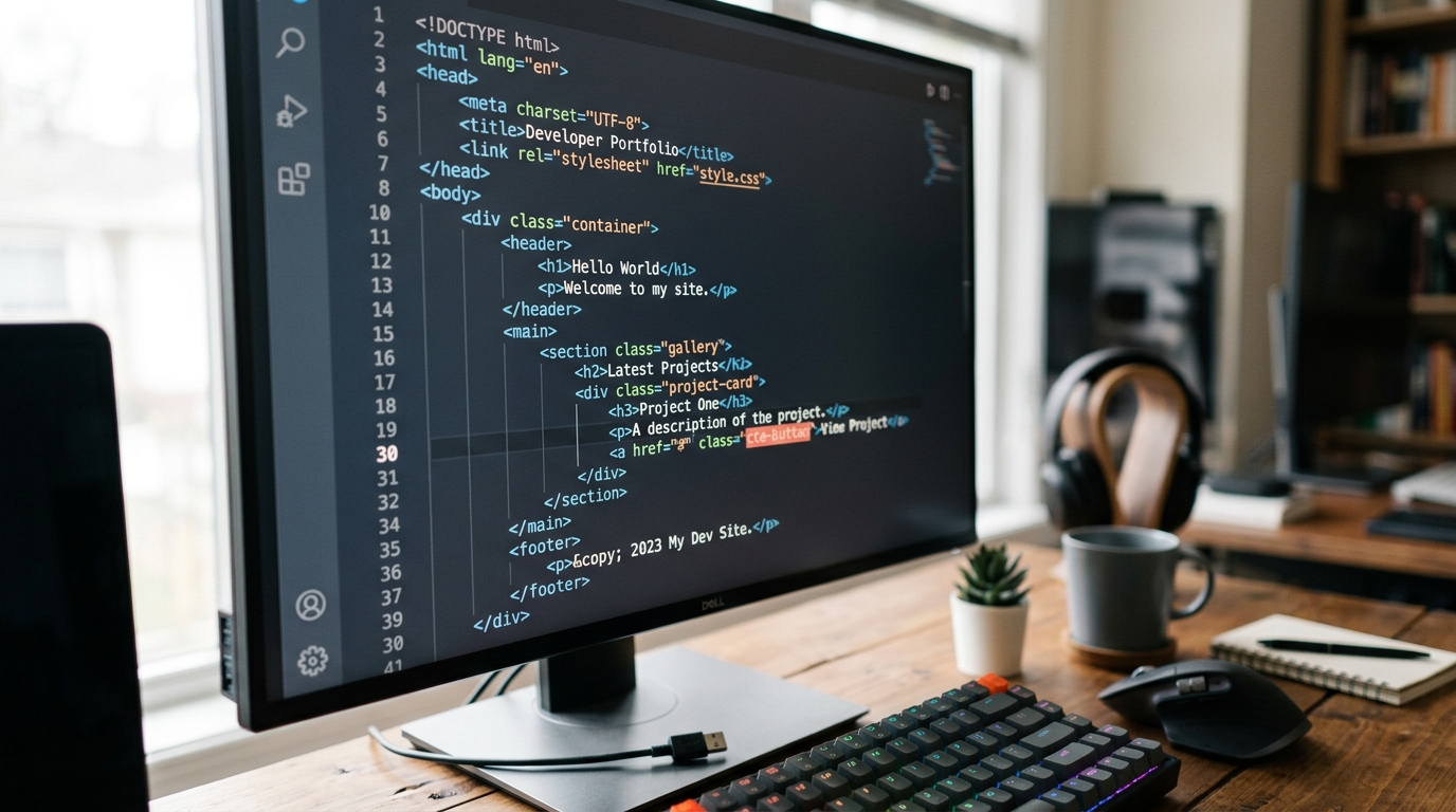 An image element with descriptive alt text shown in a code editor